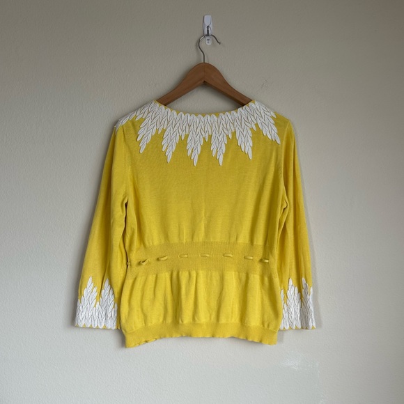 Anthropologie Moth Twee Cotton Lace Knit Cardigan - Picture 4 of 12